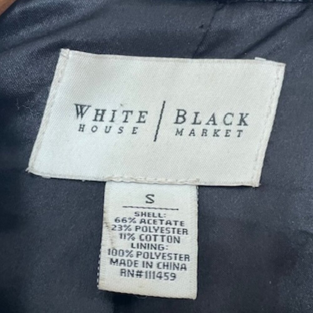 White House Black Market Faux Persian Lamb Coat Size Small - Picture 2 of 11